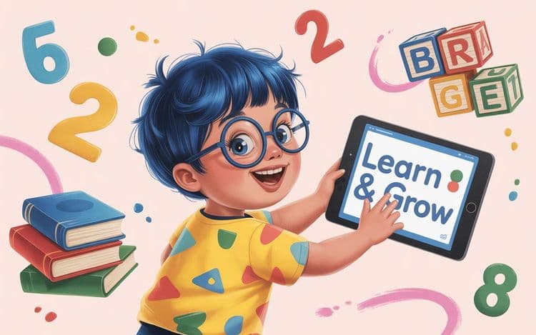 dziecko korzystające z aplikacji mobilnych